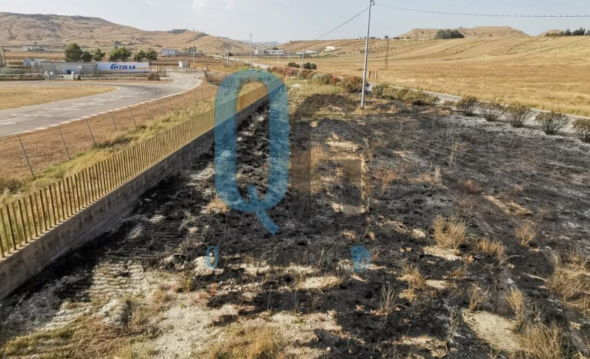 Fiamme a ridosso del kartodromo, una vasta area avvolta da un rogo - 
