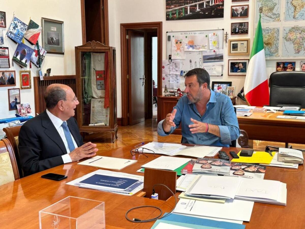 Incontro Salvini-Schifani, governatore commissario per lavori sulla A19 - 