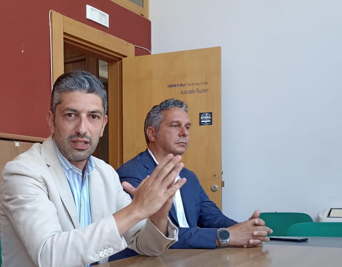 Tagli Pnrrr, Bufalino: "Sul territorio cancellati sessantadue milioni, a Gela quasi sette" - Il segretario provinciale del Pd Renzo Bufalino e il presidente Massimo Arena 