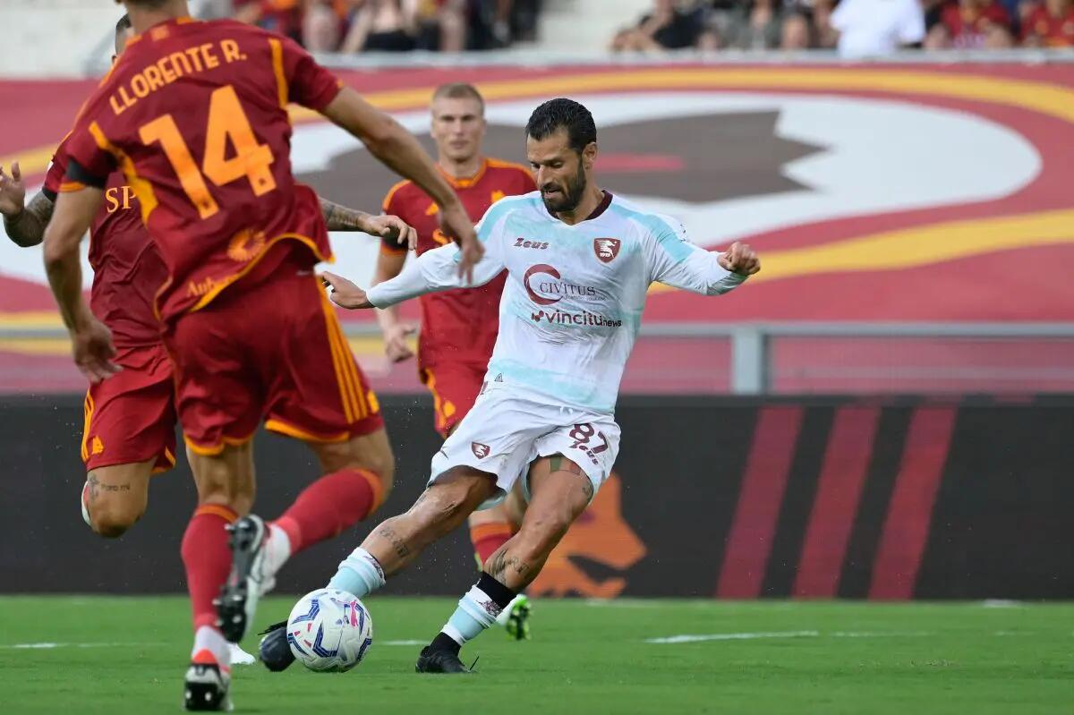 Doppiette di Belotti e Candreva, Roma-Salernitana 2-2 - 
