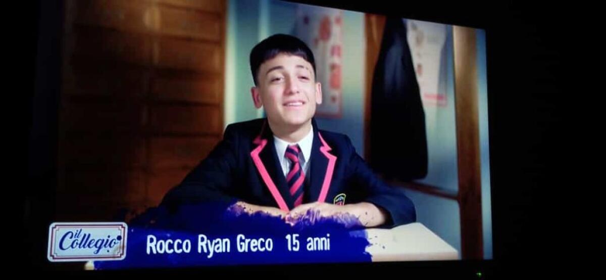 Il gelese Ryan Greco debutta a “Il Collegio" di Rai2 - 