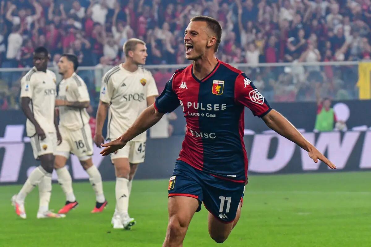 Roma travolta al Ferraris, il Genoa vince 4-1 - 