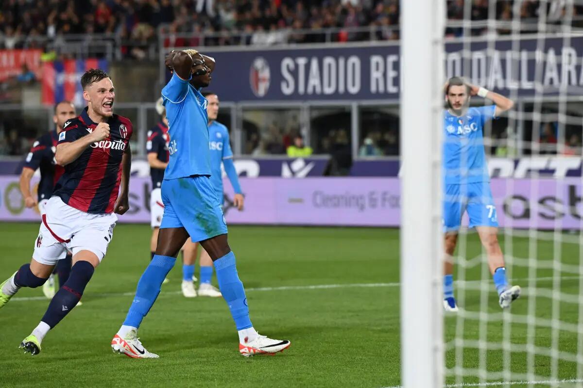 Osimhen sbaglia il rigore, al Dall’Ara Bologna-Napoli 0-0 - 