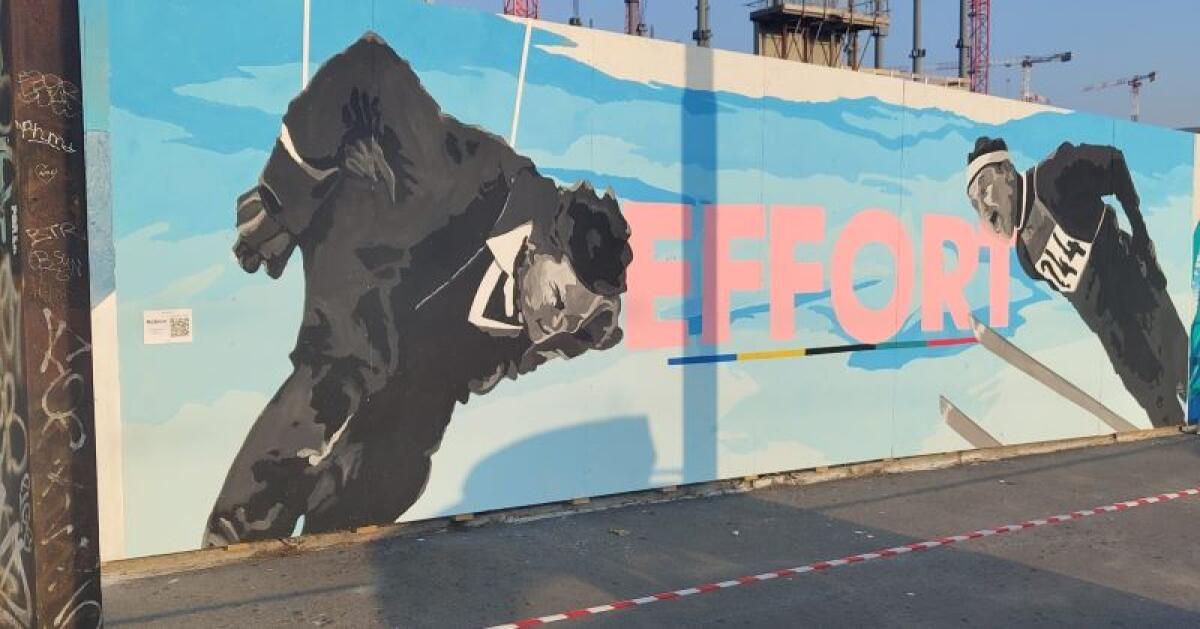 Robico nel villaggio olimpico di Milano-Cortina 2026, l'opera di Collodoro nel progetto "Scalodarts" - L'opera di Robico
