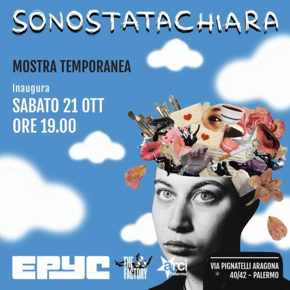 A Palermo mostra personale di Sonostatachiara -