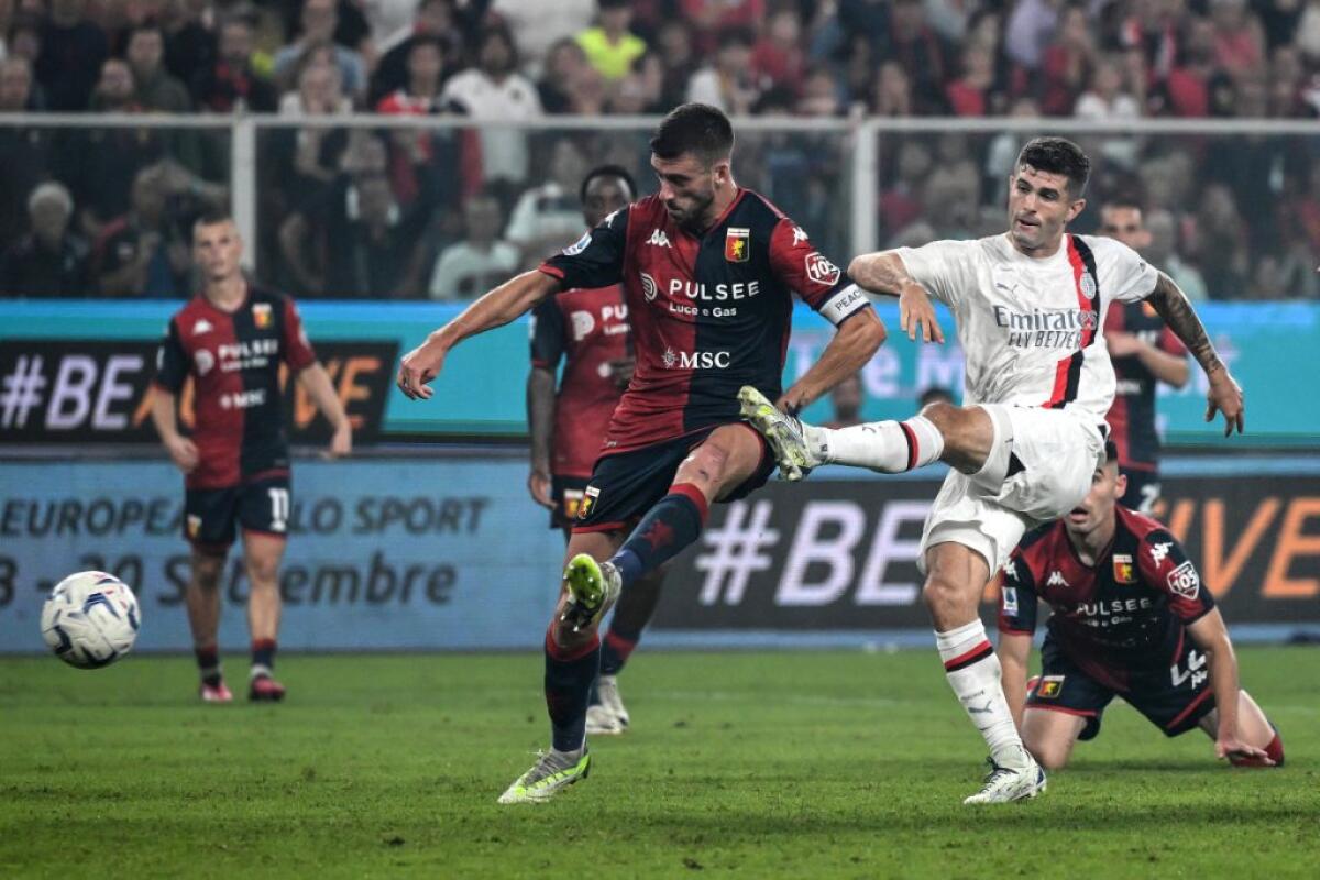 Genoa-Milan 0-1, Pulisic-gol manda in testa i rossoneri - 