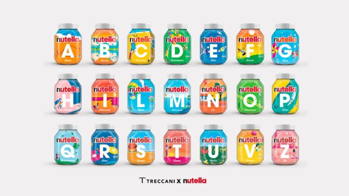 Nutella, una limited edition con Treccani celebra le parole -