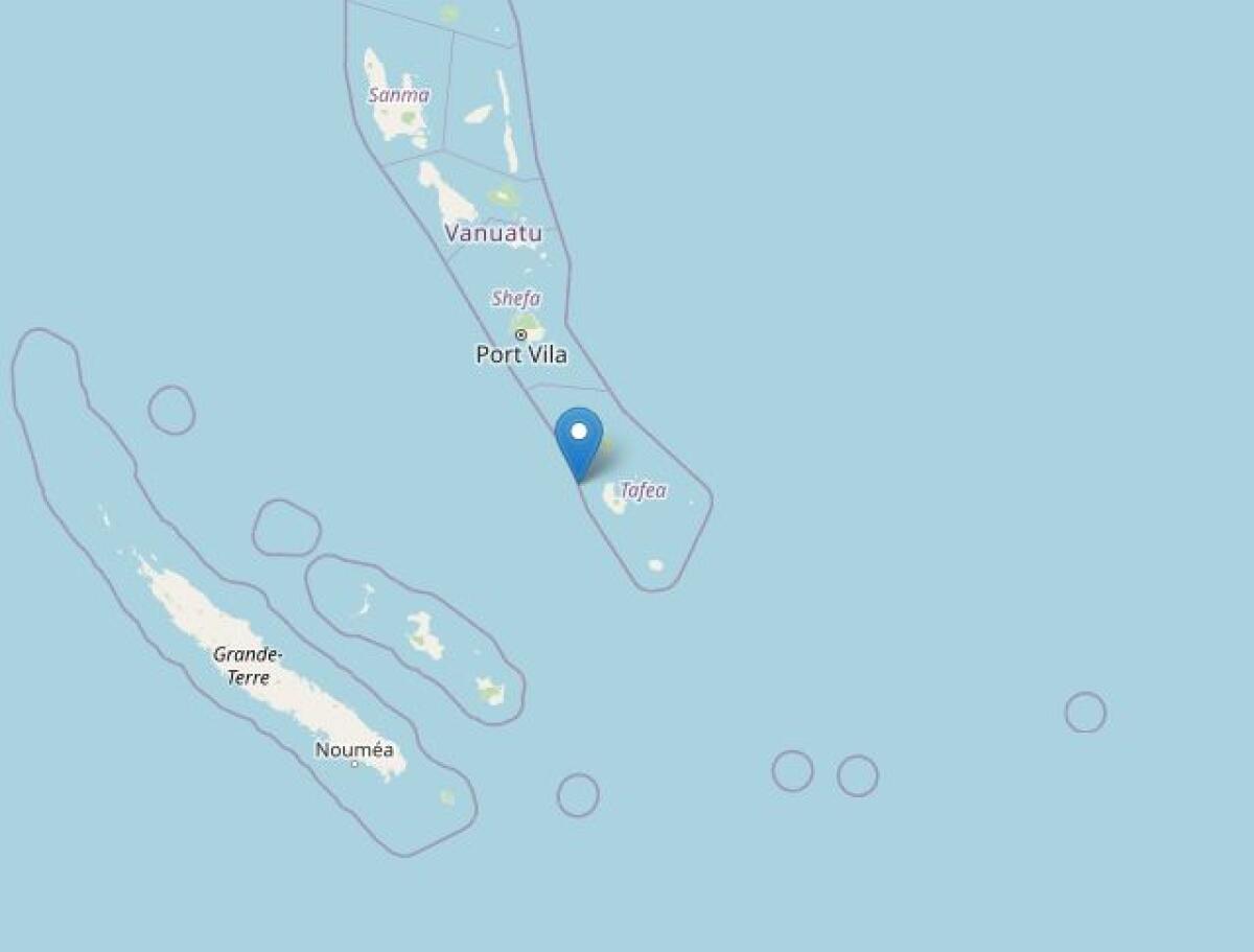 Forte scossa di terremoto di magnitudo 6 nelle isole Vanuatu -