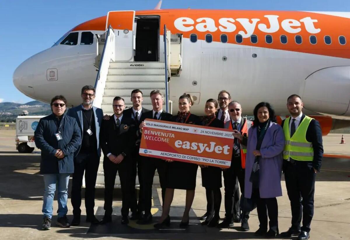 Primo volo easyJet atterra all’aeroporto di Comiso “Pio La Torre” - 