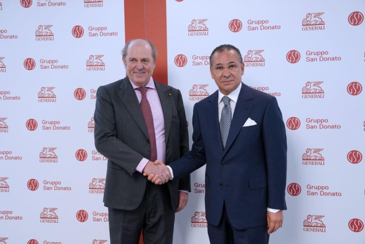 Accordo Gruppo San Donato e Generali Italia per una rete di Smart Clinic - 