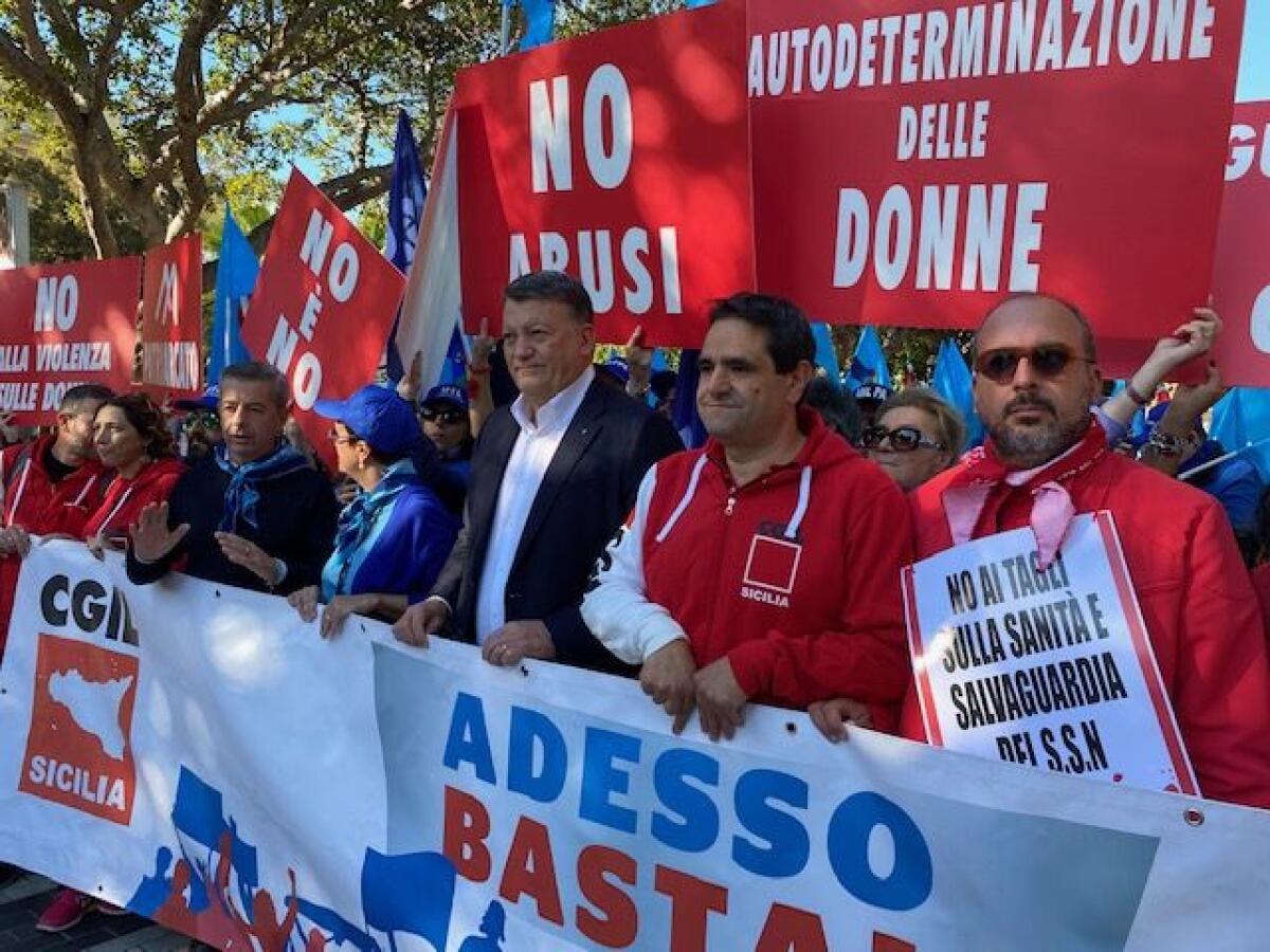 Sciopero Cgil-Uil in Sicilia, manifestazione regionale a Siracusa - 