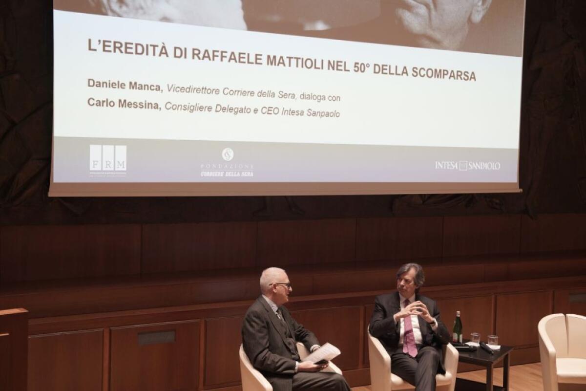Intesa Sanpaolo ricorda Raffaele Mattioli a 50 anni dalla scomparsa -