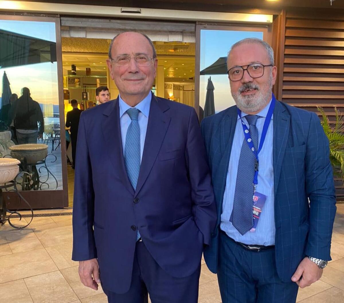 "Non voglio spaccare FI", Sammito: "Greco? Ognuno ha diritto di ricandidarsi, non porrò ostacoli" - Sammito insieme al presidente della Regione Renato Schifani