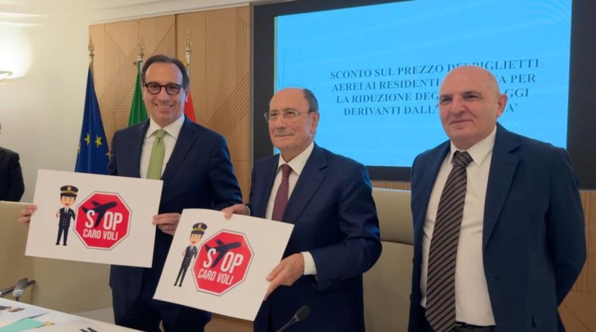 Caro voli, dalla Regione Sicilia sconto fino al 50% per i residenti nell’Isola -