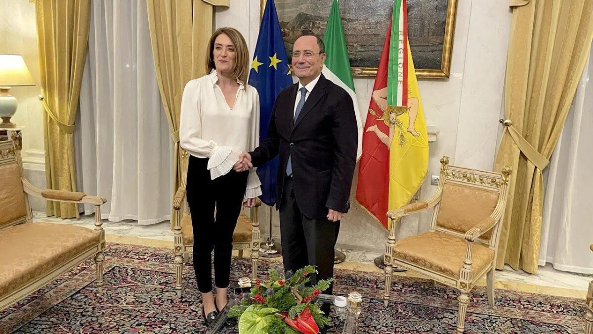 Immigrazione e insularità al centro dell’incontro tra Schifani e Metsola - 