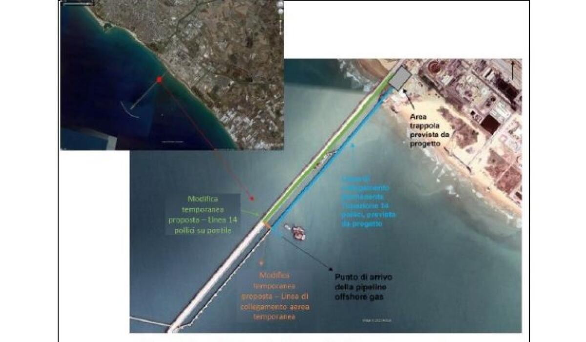 "Argo-Cassiopea", 2024 snodo per avvio produzione: proposte modifiche tecniche provvisorie - I rilievi progettuali per le soluzioni provvisorie (immagine Staffettaonline.com)