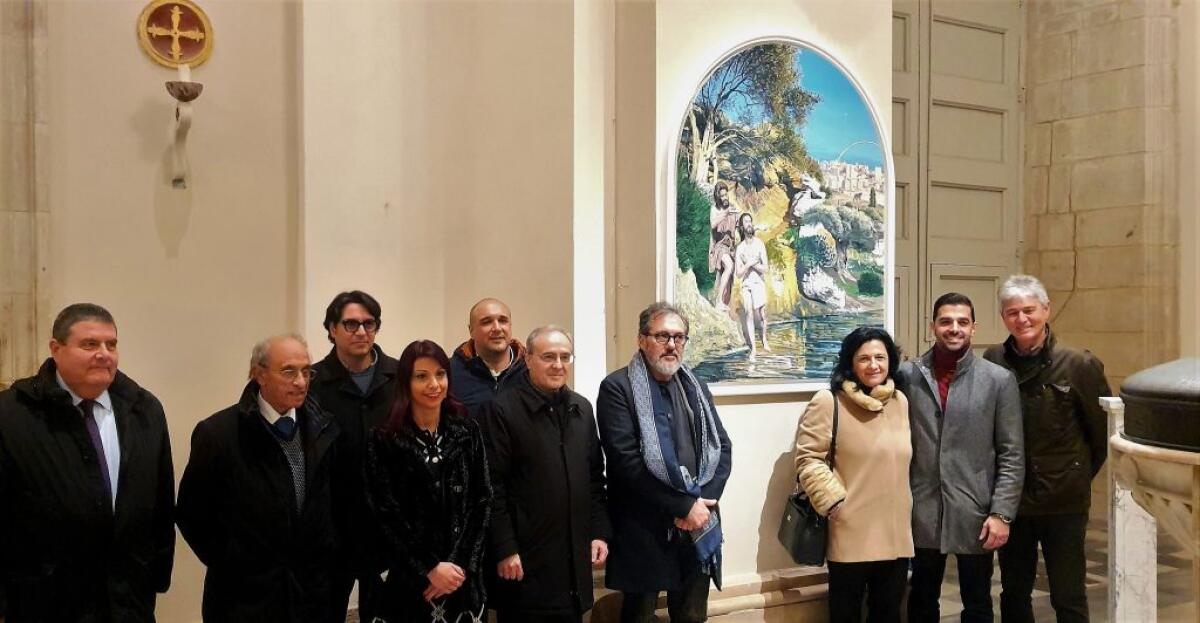 Il "Battesimo di Gesù" a Santa Maria delle Stelle, inaugurata l'opera di Iudice - 