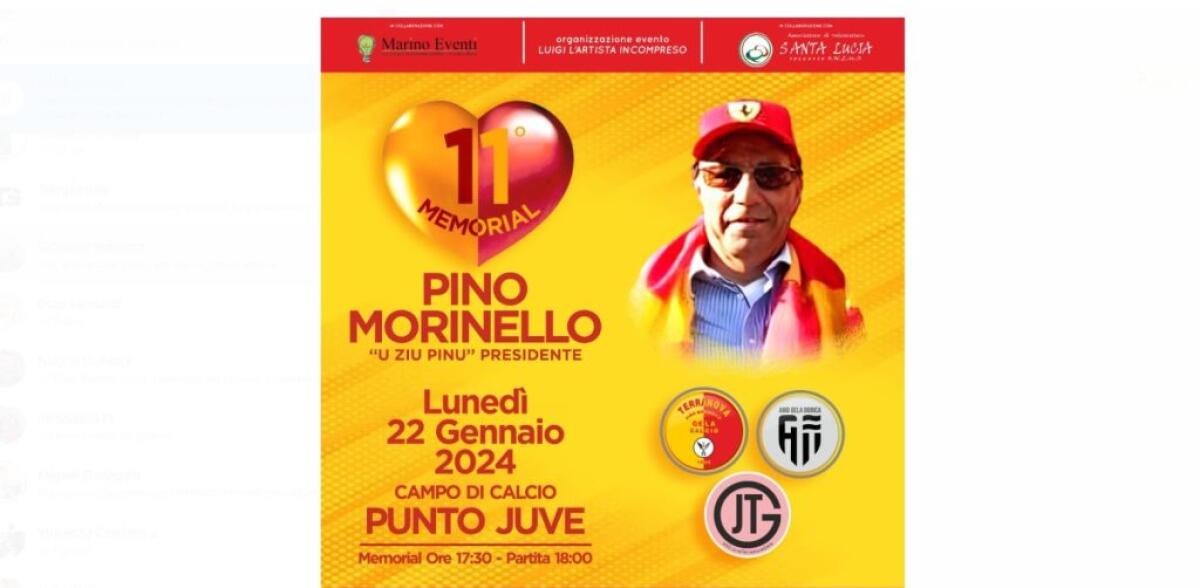 Il ricordo di Pino Morinello, oggi trinagolare per ricordare lo storico "Ziu Pino" -