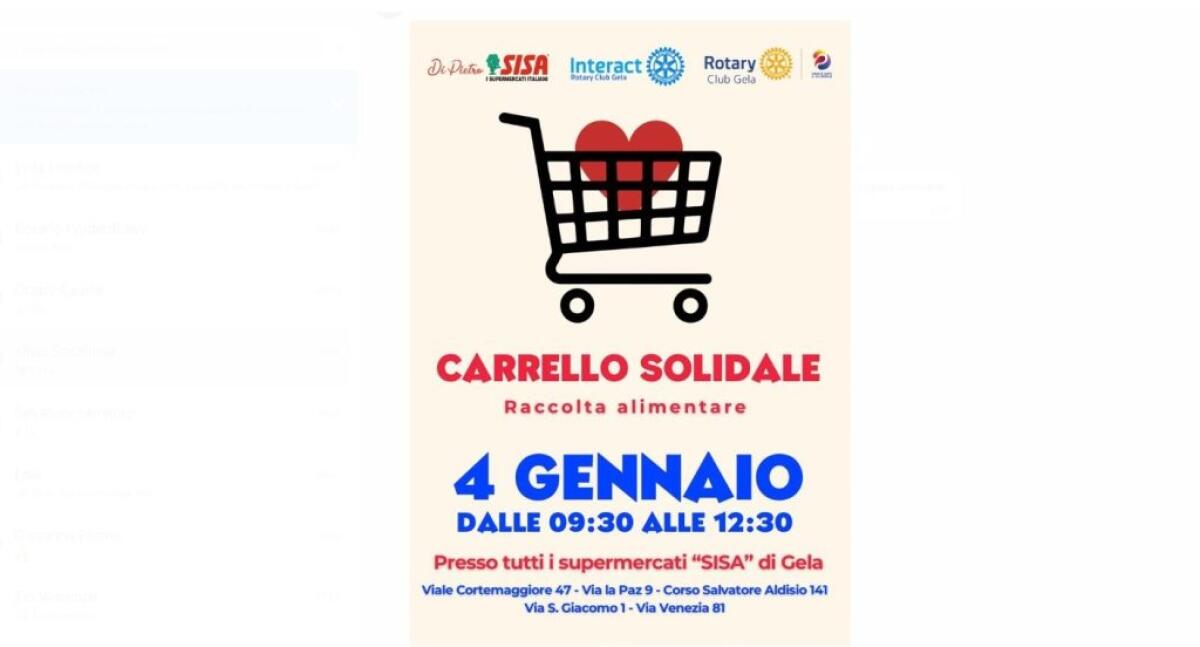 Raccolta alimentare con "Carrello solidale": Rotary e Interact insieme - 