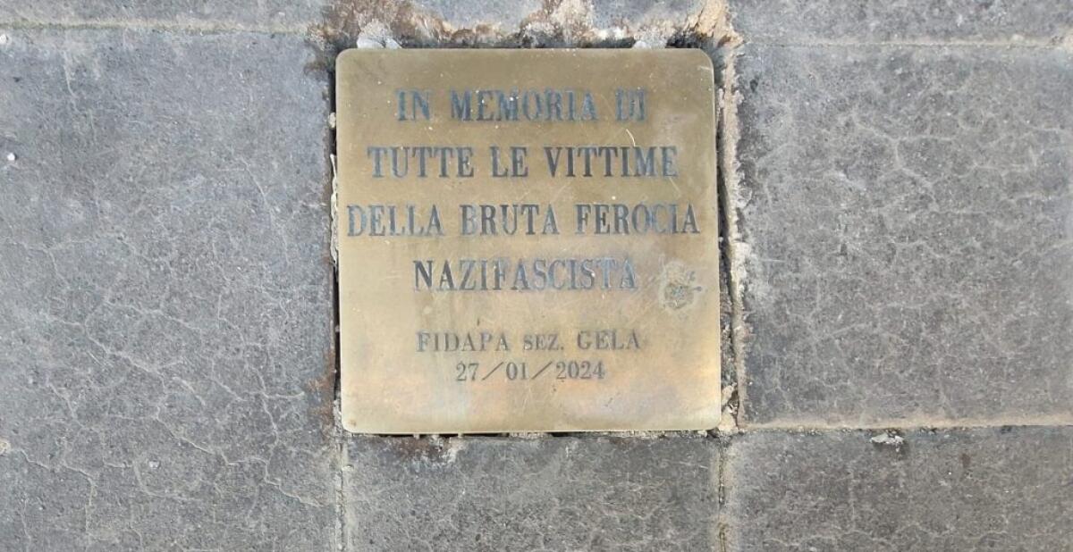 Una nuova pietra d'inciampo per ricordare le vittime della ferocia nazifascista - 
