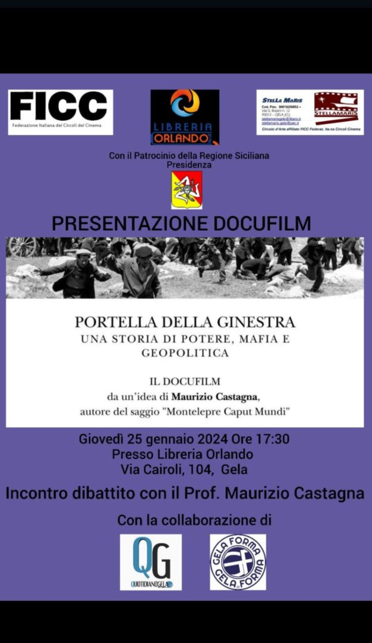 L'eccidio di Portella della Ginestra nel docufilm di Castagna, opera arriva in città - 