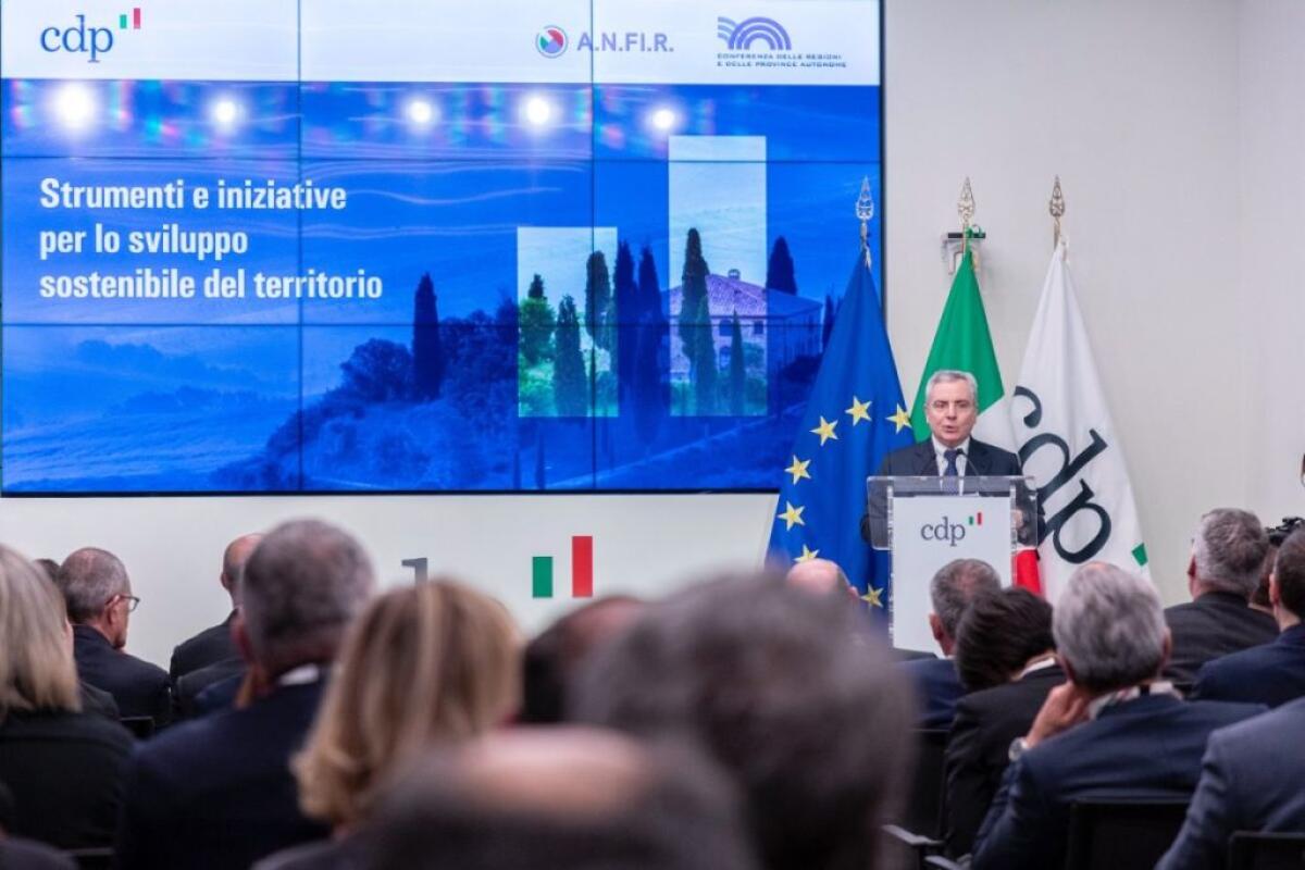 CDP, 10 mld nel 2021/2023 per lo sviluppo sostenibile delle Regioni -