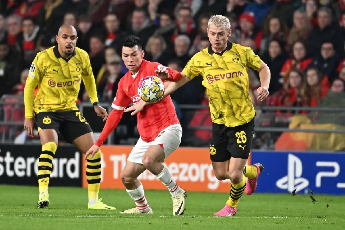De Jong risponde a Malen, Psv-Borussia Dortmund 1-1 - 