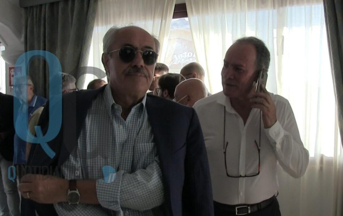 Autonomisti pronti alle prime mosse, in città arriverà Lombardo: Mpa può essere decisivo - L'ex presidente della Regione Raffaele Lombardo e l'autonomista Rosario Caci
