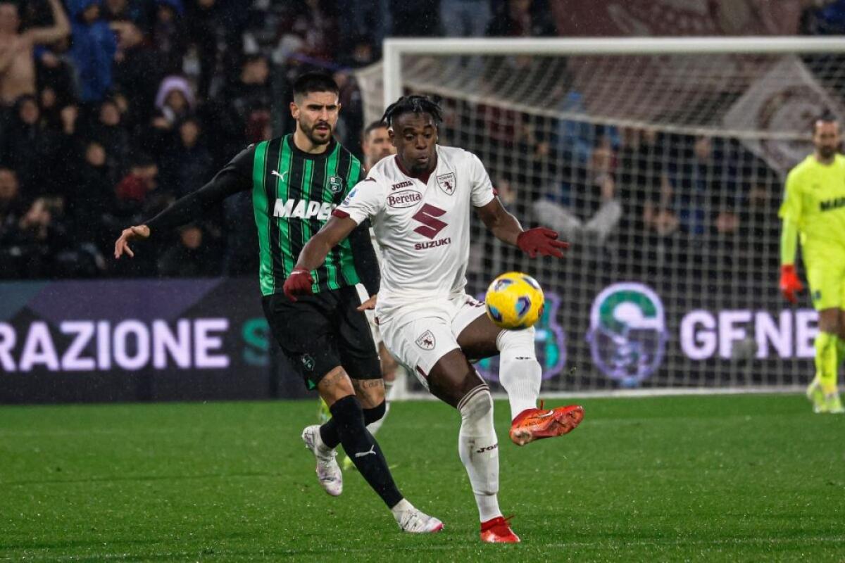Zapata risponde a Pinamonti, fra Sassuolo e Torino è 1-1 - 