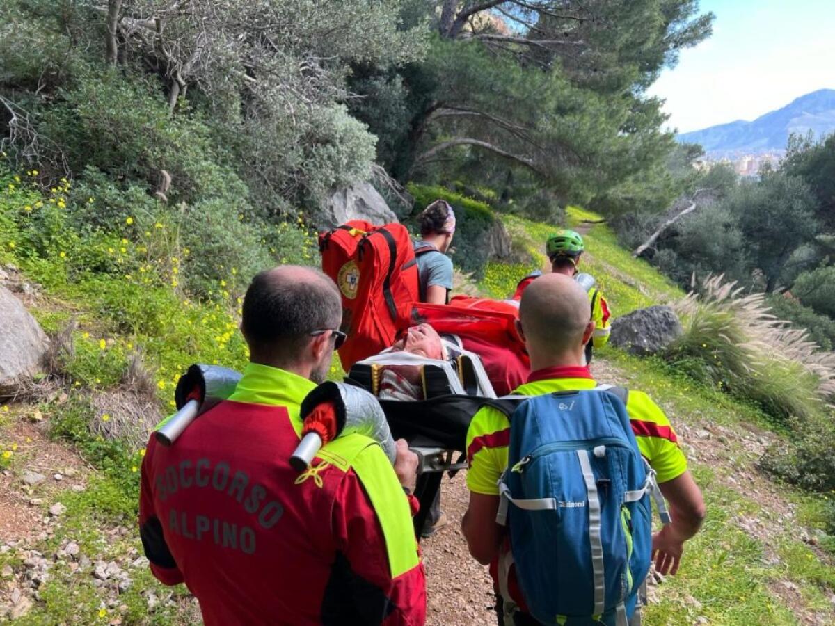 Climber ferito gravemente dopo una caduta di 20 metri a Monte Pellegrino - 