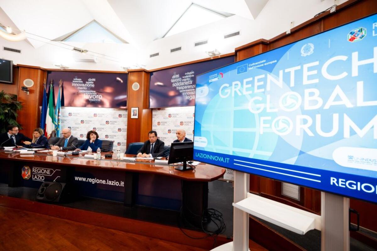 Regione Lazio, il 16-17 settembre a Roma il Greentech Global Forum 2024 -