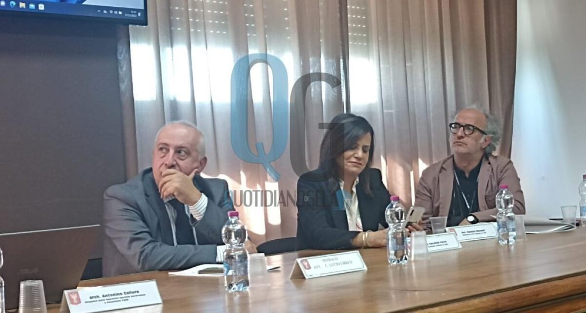 Finanziamenti, Caruso: "Da Tallarita inesattezze, da Niscemi e Butera nessuna risorsa per l'Unione" - Collura, Caruso e l'architetto Vincenzo Castellana (esperto esterno che segue la nuova programmazione)