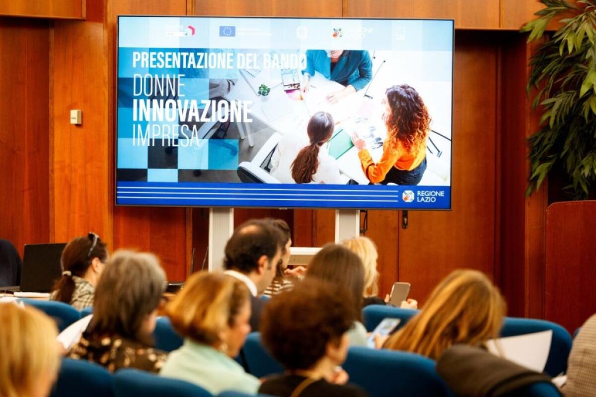 Regione Lazio, al via il nuovo bando “Donne, Innovazione e Impresa” -
