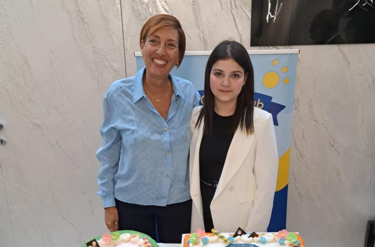 Il Lions cub club ha il nuovo presidente, Virginia Vespo alla guida dei "cuccioli" - Il presidente Lions club Gela Atc Valentina Licata e il neo presidente Lions cubs club Virginia Vespo