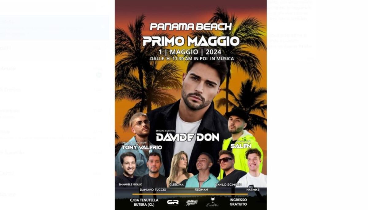 Primo maggio in musica al "Panama Beach": dal mattino ad oltranza, alla consolle anche Davide Don - 