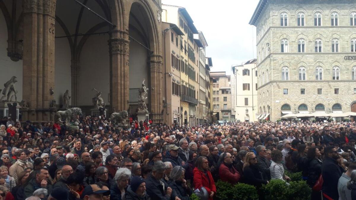 25 Aprile, Massini legge monologo Scurati a Firenze -