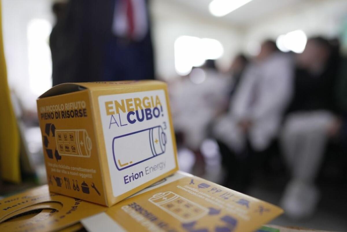 Con “Energia al Cubo” raccolti oltre 7.400 kg di pile portatili -