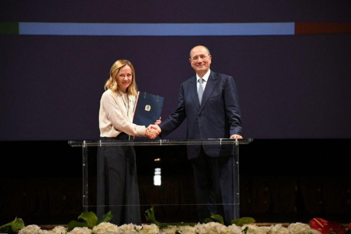 Fondi Fsc alla Sicilia, Meloni e Schifani firmano accordo da 6,8 miliardi - 