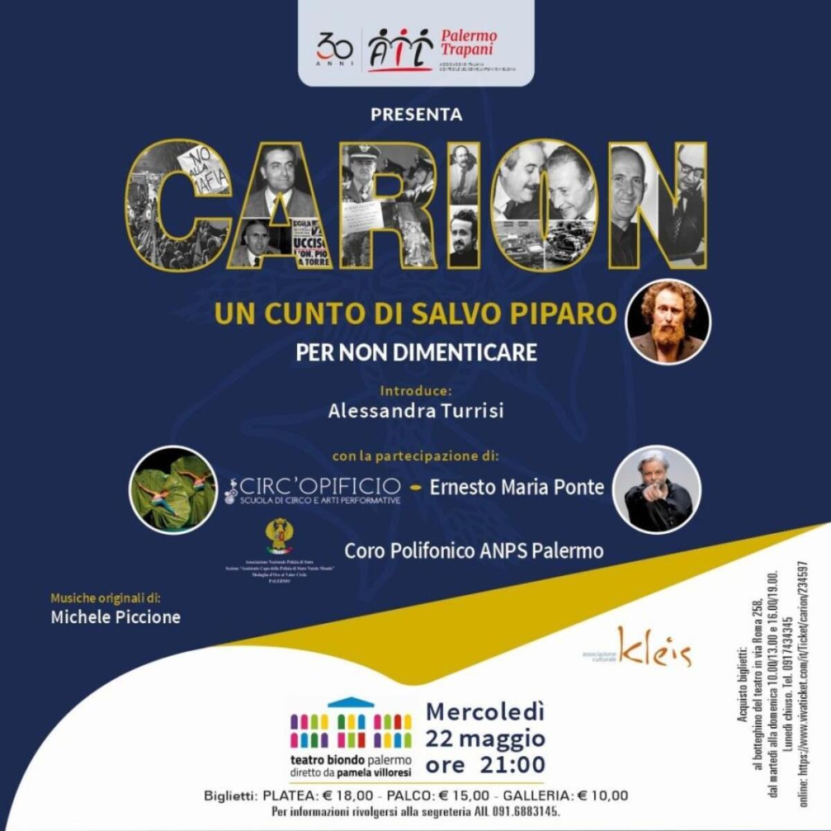 AIL Palermo-Trapani festeggia 30 anni con spettacolo al Teatro Biondo - 