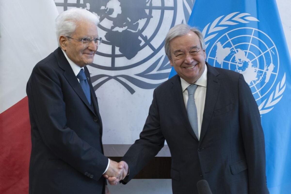 Mattarella incontra Guterres “L’Italia ha fiducia nell’Onu” - 