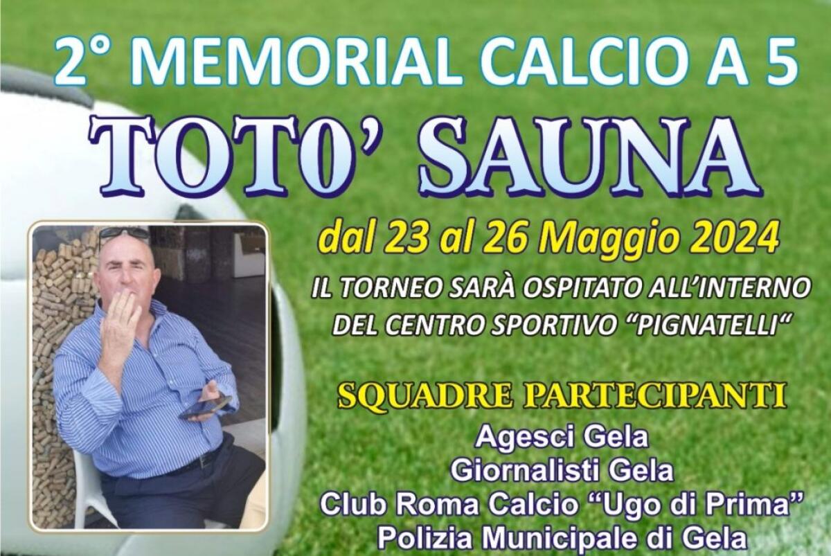 Torna il memorial "Totò Sauna" con raccolta fondi per l'Airc -