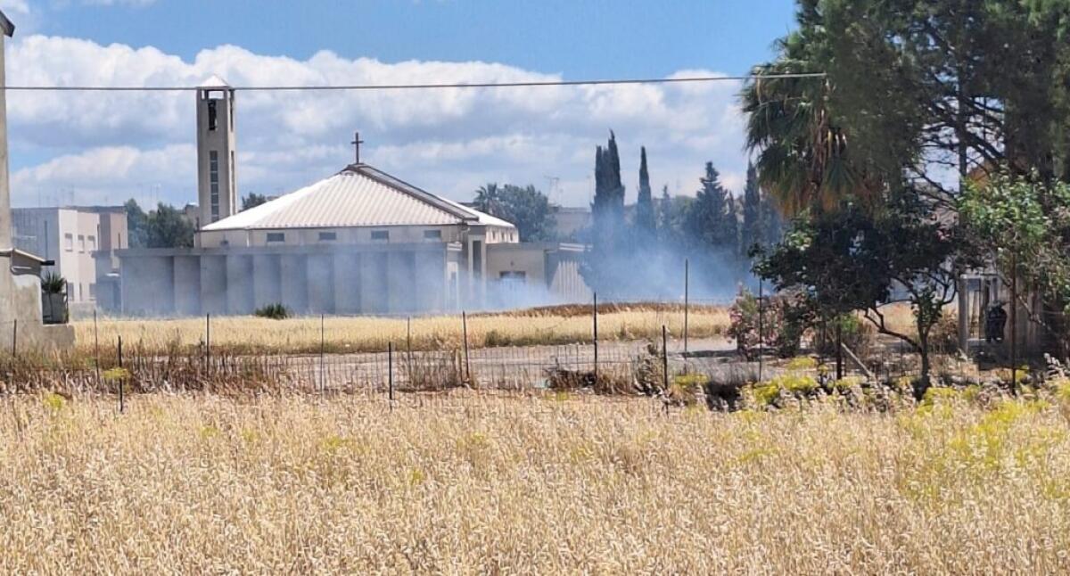 Tante aree incolte e il pericolo incendi incombe a Settefarine, fiamme vicino San Sebastiano - 