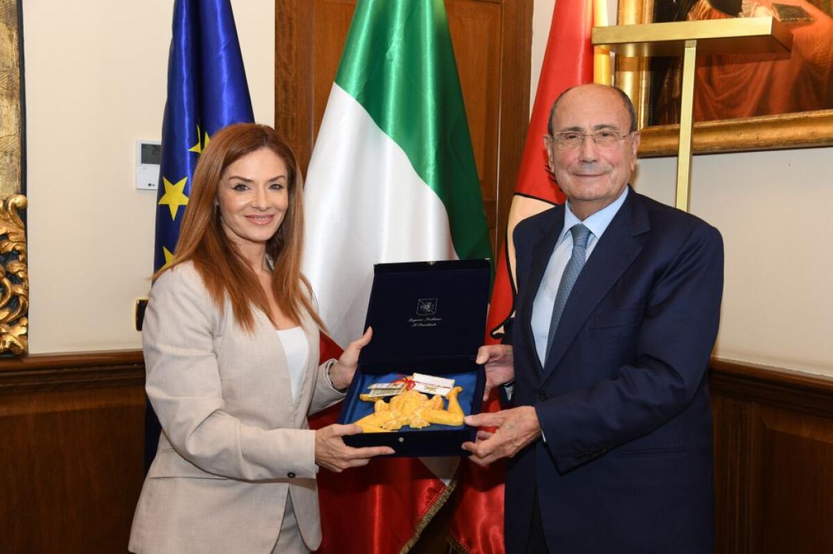 Schifani riceve il ministro maltese Miriam Dalli -