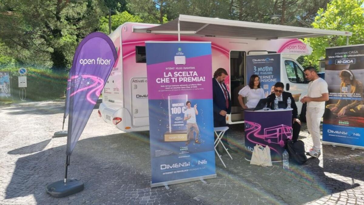 Open Fiber Tour, un camper nei borghi per promuovere la digitalizzazione - 