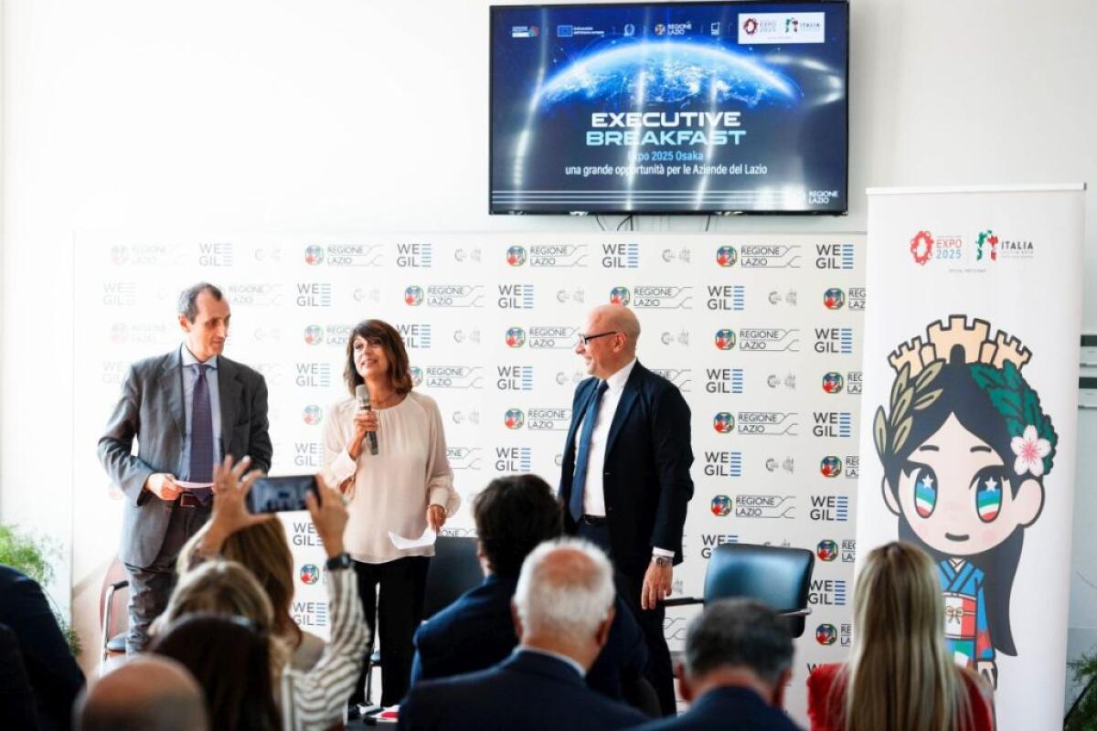 Regione Lazio, “Executive Breakfast” in vista di Expo 2025 Osaka - 