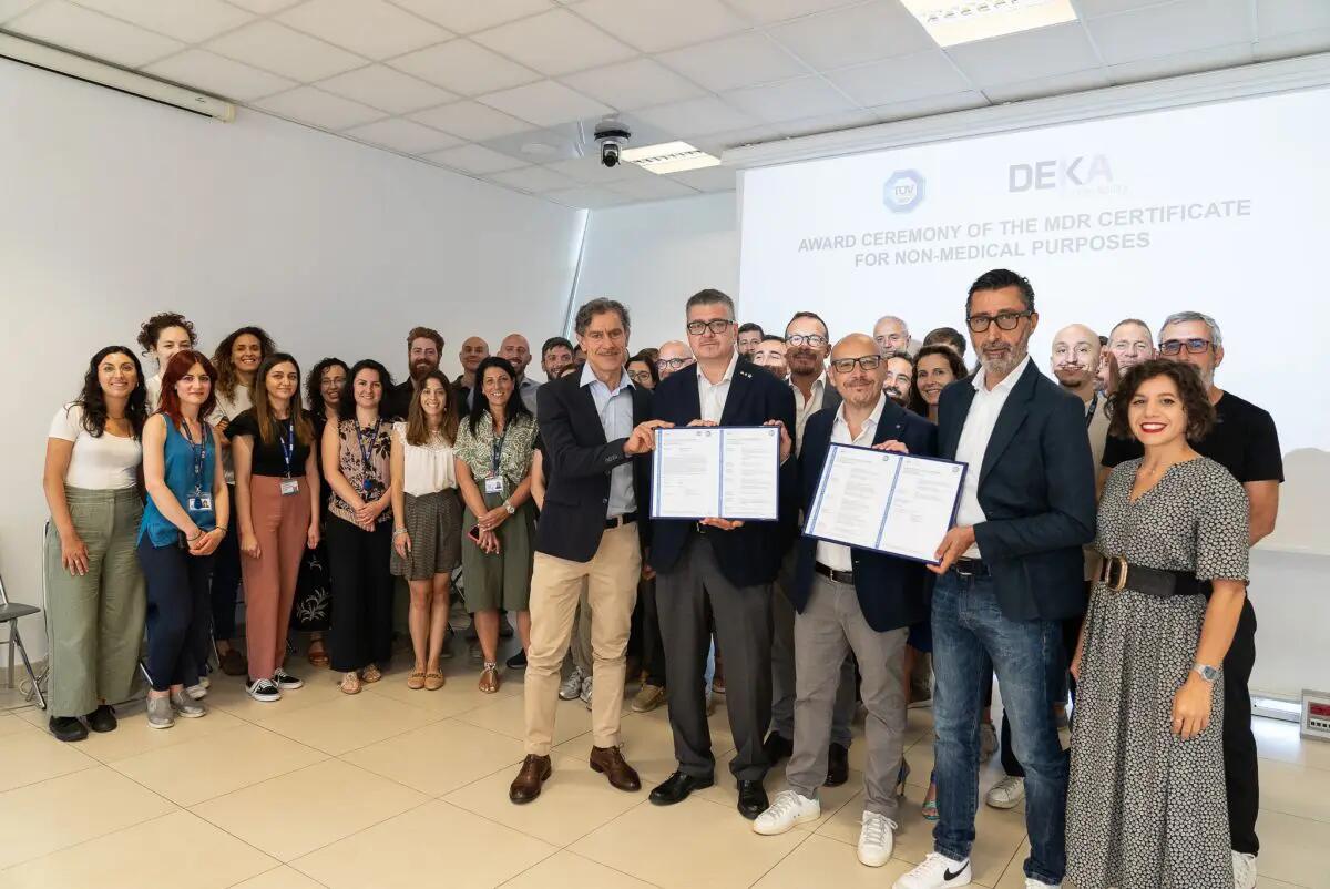 DEKA tra i primi al mondo certificati MDR per scopi anche non medici - 
