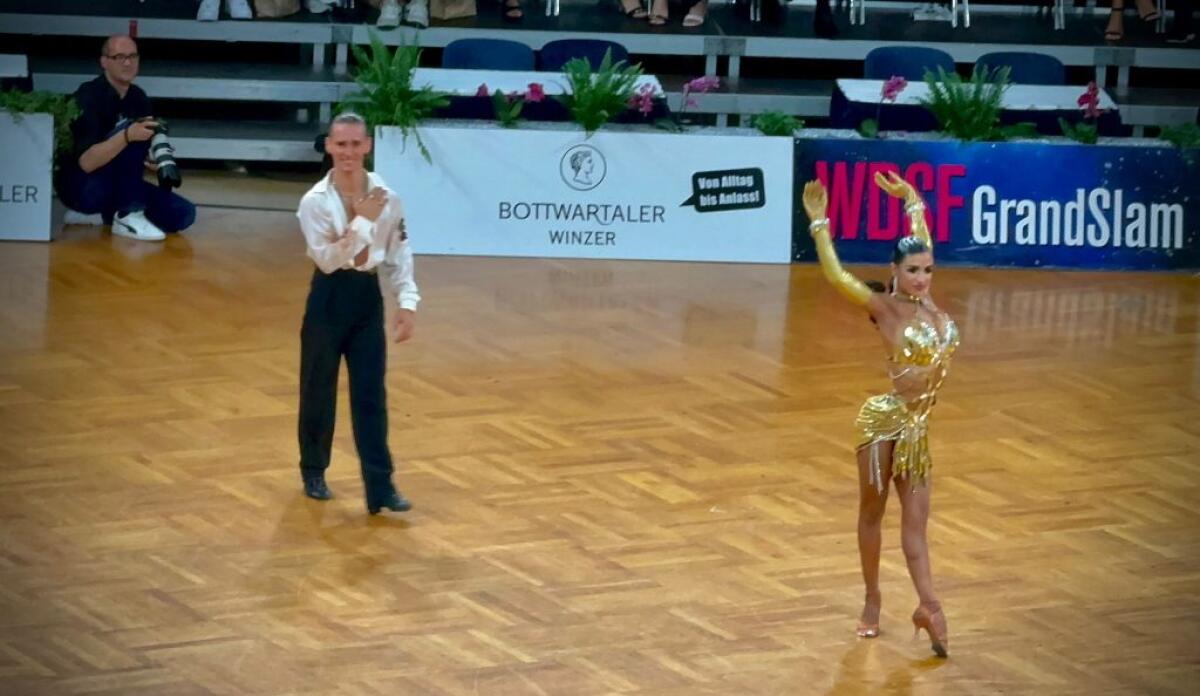 La gelese Marika Scerra sul podio  della German Open Championships - 