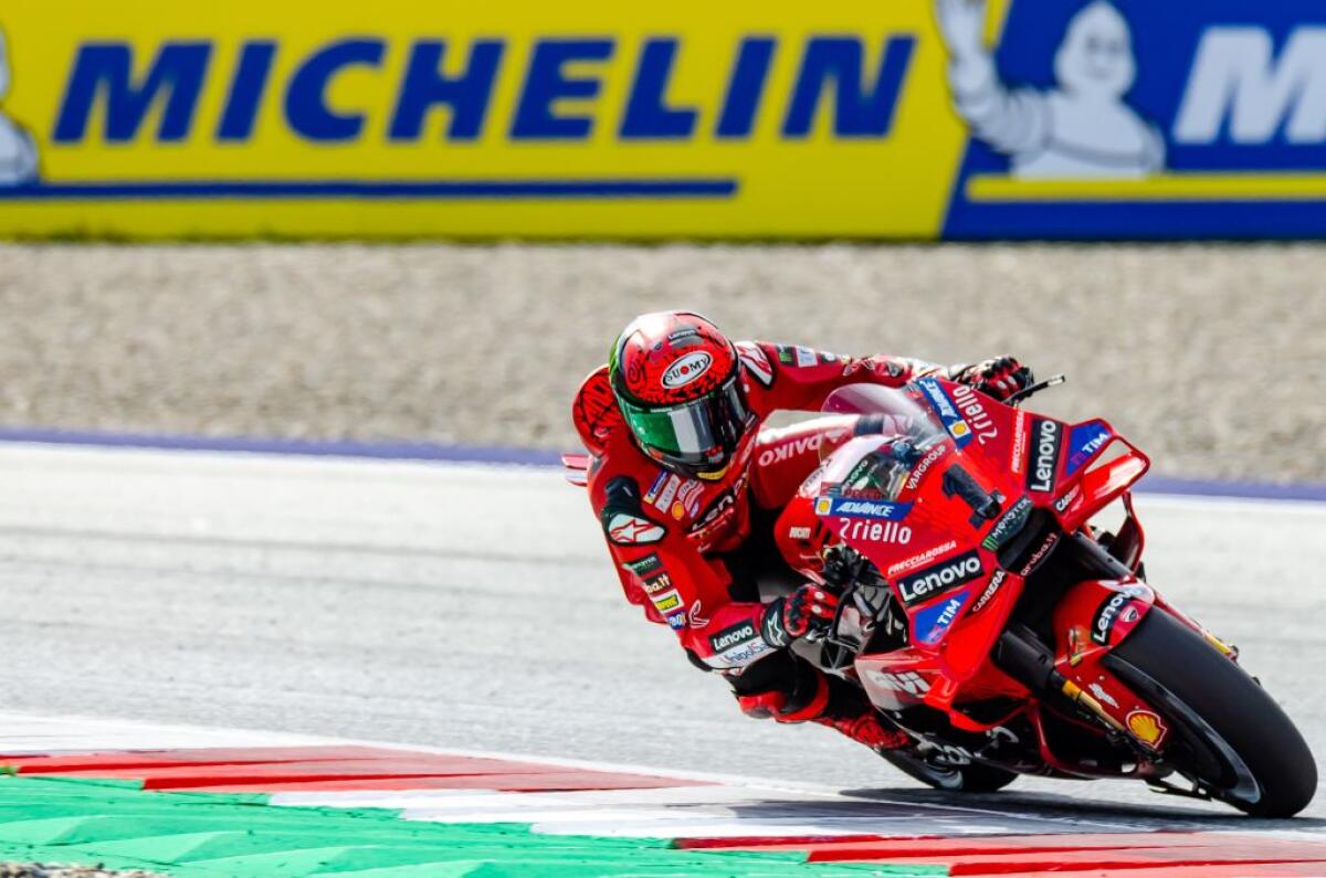 MotoGp, in Austria Bagnaia precede Martin e torna leader solitario - 
