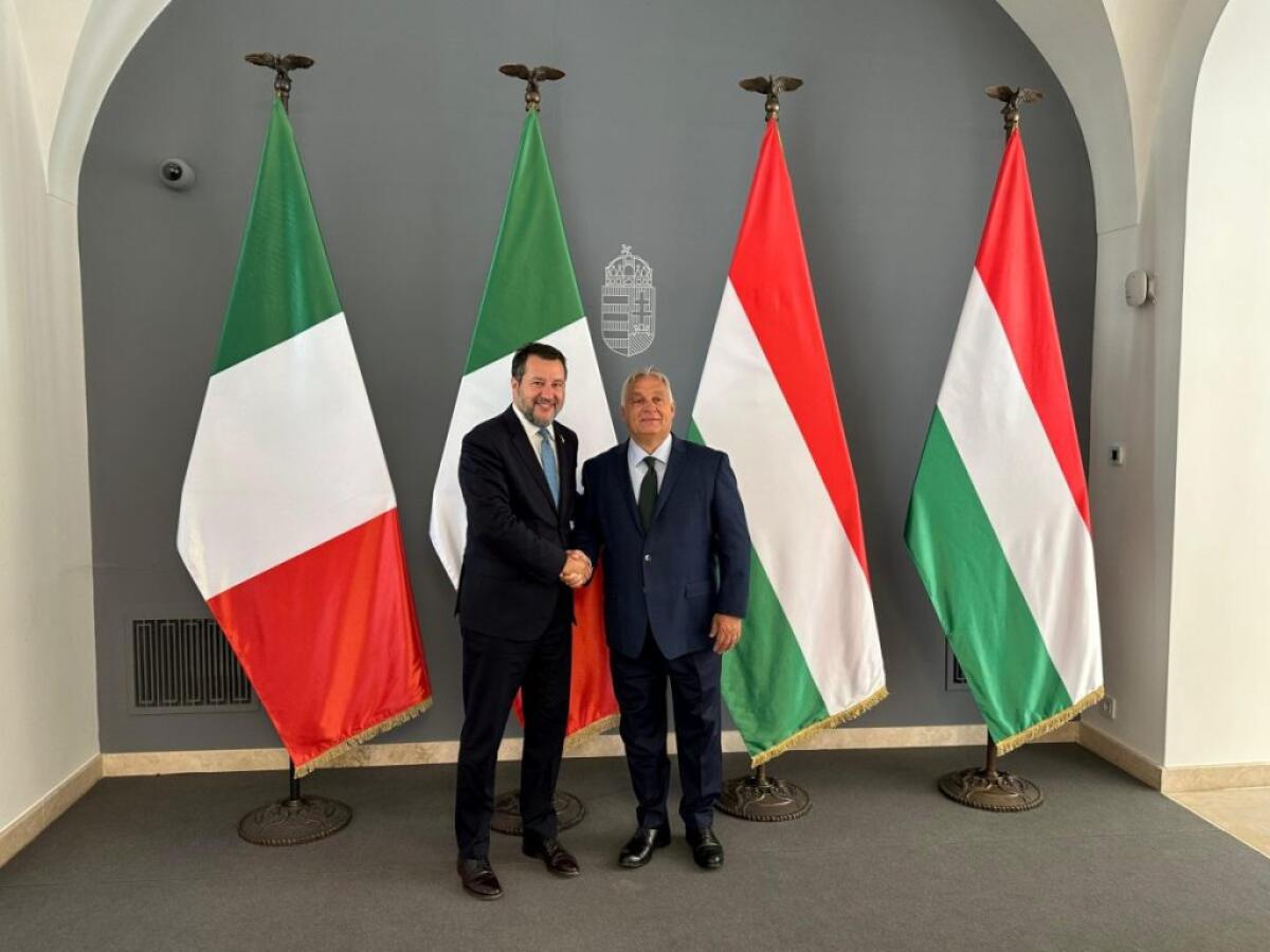 Salvini incontra Orban a Budapest - 