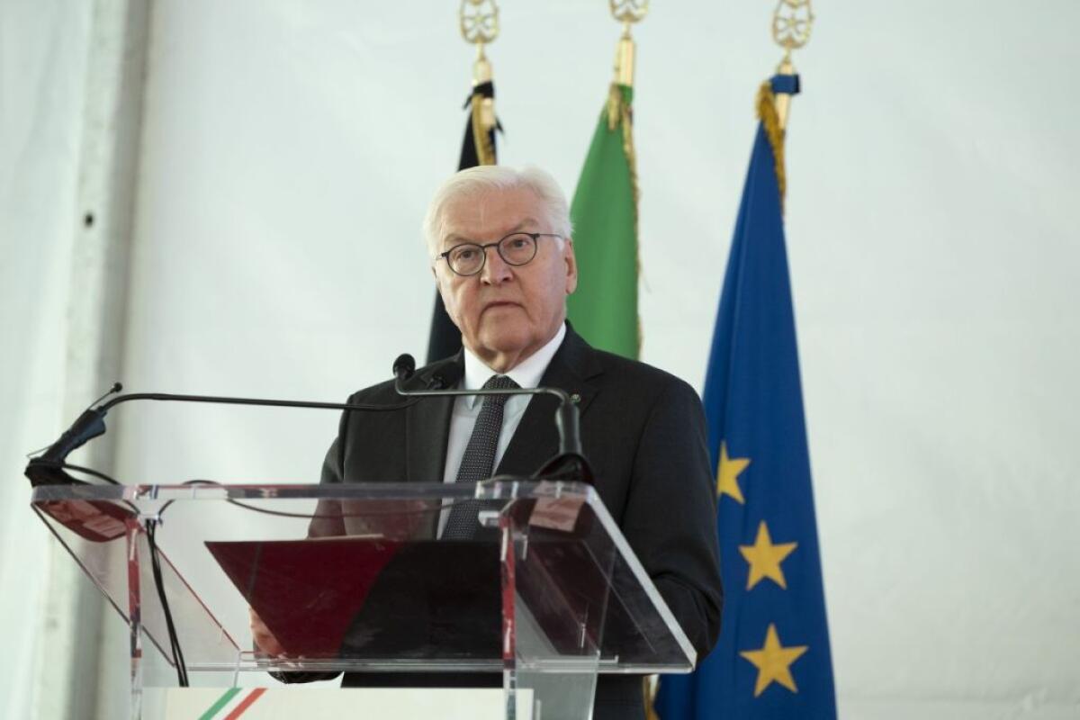 Steinmeier a Marzabotto “Provo dolore e vergogna, chiedo perdono” - 
